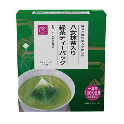 ゆめイチ　八女抹茶入り　緑茶ティーバッグ　40袋