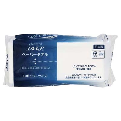 エルモア　ペーパータオル　レギュラーサイズ　200組