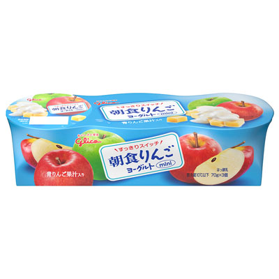 ☆グリコ朝食りんごヨーグルト70g×3個