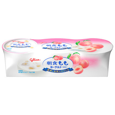 グリコ　朝食ももヨーグルトmini　70g×３個