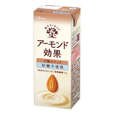 江崎グリコ アーモンド効果 3種のナッツ 砂糖不使用 200ml