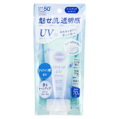 コーセー　サンカット　トーンアップUVエッセンス　スノーホワイトブルー　80ｇ