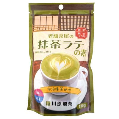 川原製茶　老舗茶屋の抹茶ラテの素　130ｇ