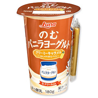 日本ルナ のむバニラヨーグルトクリーミーキャラメル