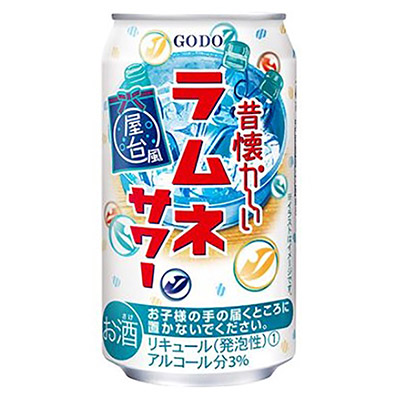 合同 昔懐かしいラムネサワー 350ml