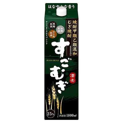 合同酒精 むぎ焼酎 すごむぎ 25% 1800ml