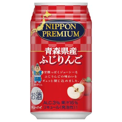 合同 NIPPON PREMIUM 青森県産ふじりんご チューハイ 350ml