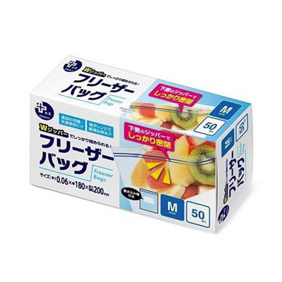 オルディＷジッパーフリーザーバッグＭ５０枚入