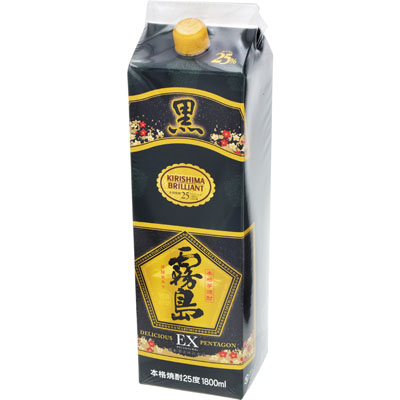 霧島 黒霧島EX25度1.8L