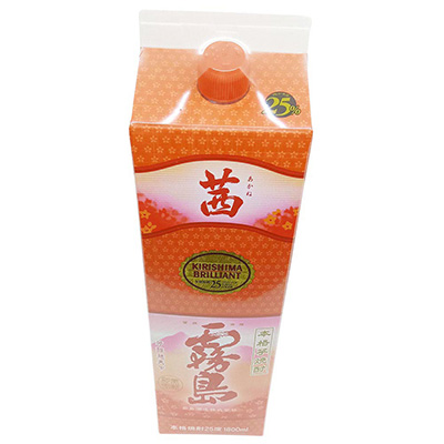 霧島酒造 茜霧島 パック25度 1800ml