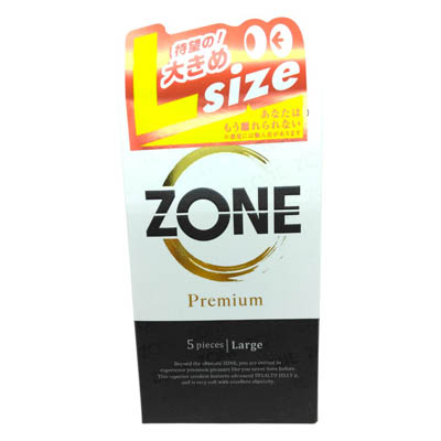 ジェクス　ZONE　コンドーム　Ｐｒｅｍｉｕｍ　ラージサイズ　5個入