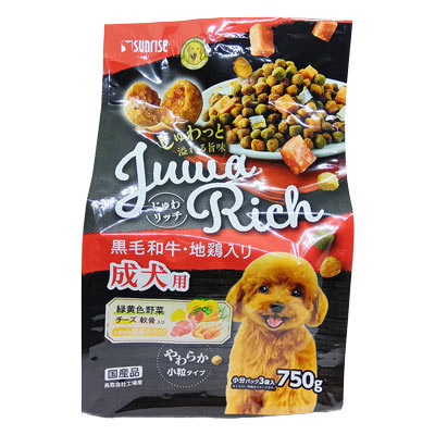 マルカン サンライズ じゅわリッチ 黒毛和牛・地鶏入り 750g