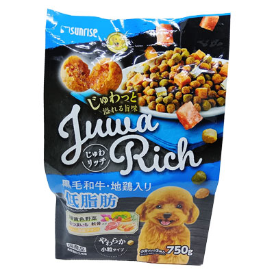 マルカン サンライズ じゅわリッチ 黒毛和牛・地鶏入り低脂肪 750g