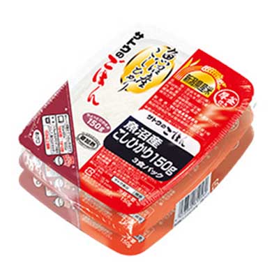 サトウのごはん 新潟県魚沼産こしひかり 150g×3食パック