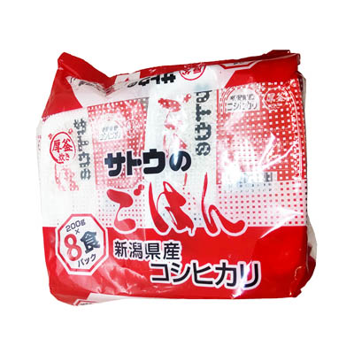 サトウ食品 サトウのごはん 新潟県産コシヒカリ 200g×8食パック