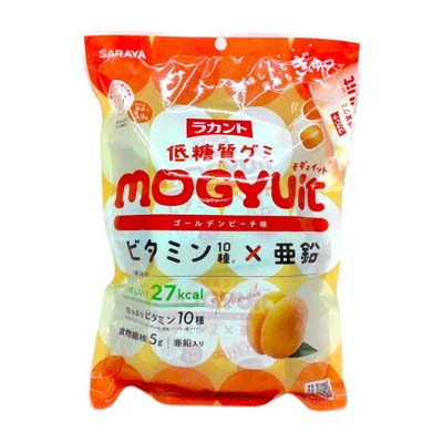 サラヤ　ラカント　低糖質グミ　モギュイット　ゴールデンピーチ味　20ｇ×6袋入