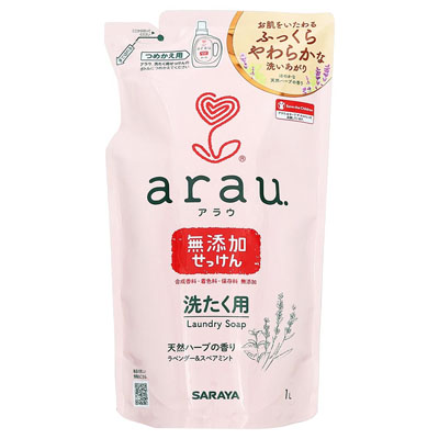 アラウ 洗たく用無添加せっけん つめかえ用 1L