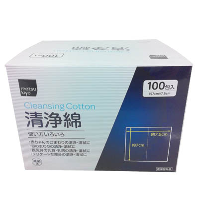 matsukiyo 清浄綿 100包入