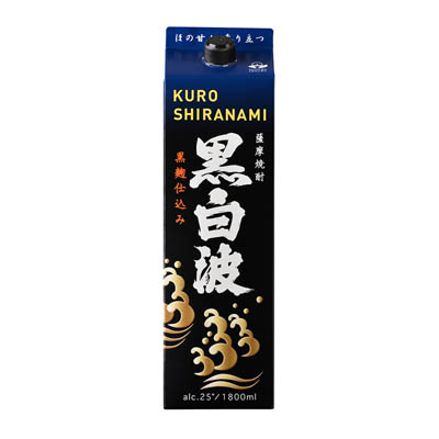 薩摩 黒白波25度パック1.8L