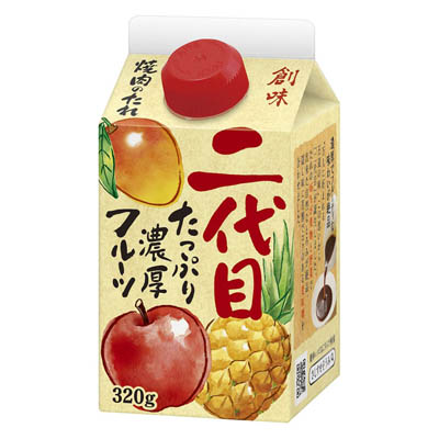 創味　焼肉のたれ　二代目たっぷり濃厚フルーツ　320ｇ