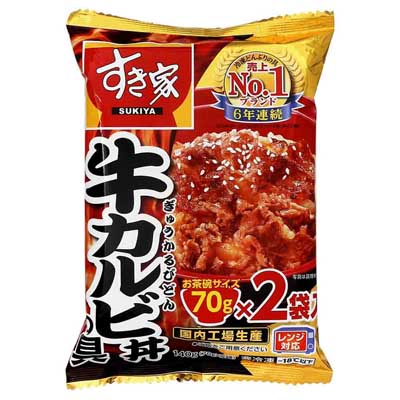 トロナ すき家 牛カルビ丼の具 70g×2袋