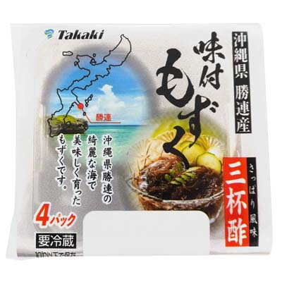 高木海藻店　味付もずく　三杯酢　４パック