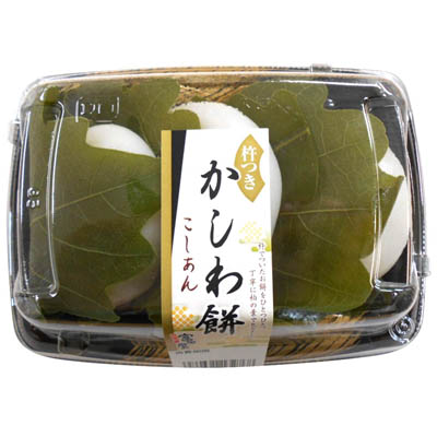 富田屋 杵つきかしわ餅 こしあん 3個入り