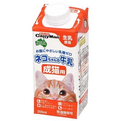 キャティーマン　ネコちゃんの牛乳　成猫用　２００ｍｌ