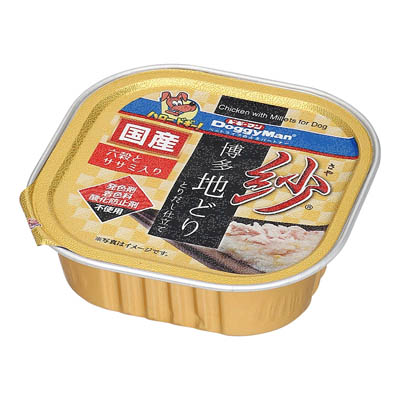 ドギーマン　紗　博多地どり　六穀とササミ入り　100ｇ