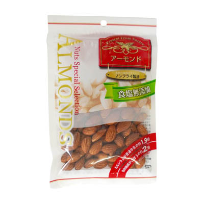 椿屋　食塩無添加アーモンド　75ｇ