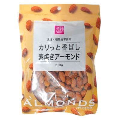 ゆめイチ　カリっと香ばし素焼きアーモンド　210ｇ