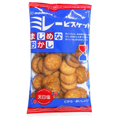 野村煎豆 まじめなおかしミレービスケット 120g