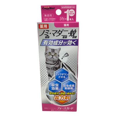 キャティーマン　薬用ペッツテクト+フォースガード　1本入