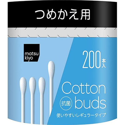 matsukiyo 抗菌綿棒 つめかえ用 200本入