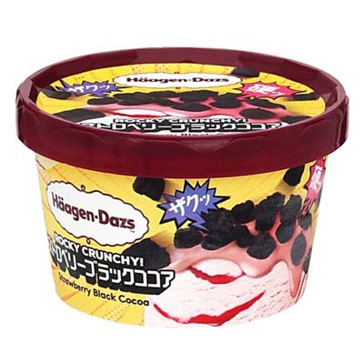 ☆ハーゲンダッツ　ミニカップ ROCKY CRUNCHY! ストロベリーブラックココア　88ml