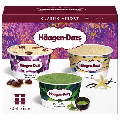 ハーゲンダッツ　アソートボックス　クラシックアソート　７０ｍｌ×６個入
