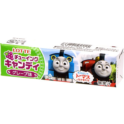 ロッテ きかんしゃトーマスとなかまたちチューイングキャンディ グレープ味 5枚