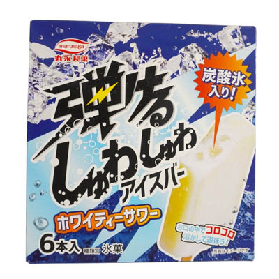 丸永製菓　弾けるしゅわしゅわアイスバー　ホワイティーサワー　6本入