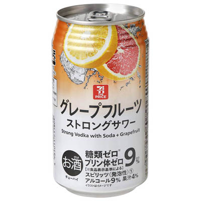 セブンザプライス　ストロングサワー　グレープフルーツ　３５０ｍｌ