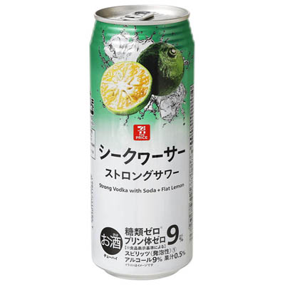 セブンザプライス　ストロングサワー　シークヮーサー　５００ｍｌ