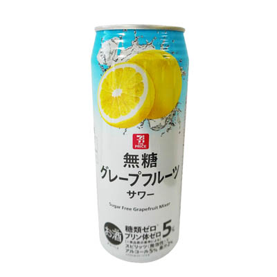 セブンザプライス　無糖グレープフルーツサワー　500ｍｌ