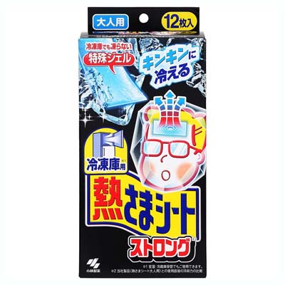 小林製薬　冷凍庫用熱さまシートストロング　大人用　12枚入
