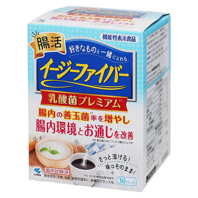 小林製薬　イージーファイバー　乳酸菌プレミアム　個包装タイプ　30パック入