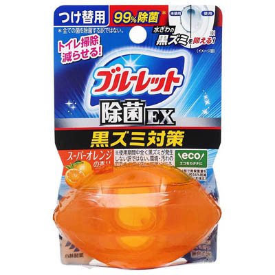 小林製薬 液体ブルーレットおくだけ除菌EXつけ替用 スーパーオレンジの香り 1個