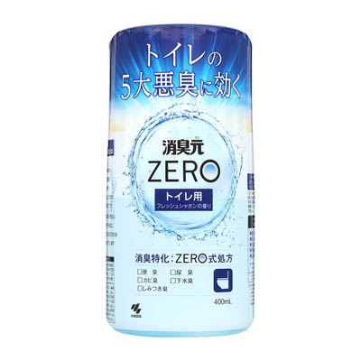 小林製薬　消臭元ZERO　トイレ用　フレッシュシャボンの香り　本体　400ｍｌ