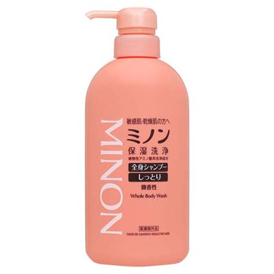 ミノン 全身シャンプー しっとりタイプ ポンプ 450ml