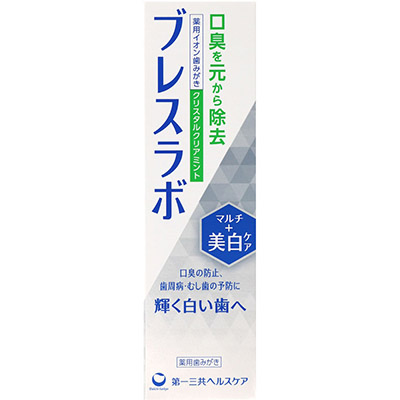 ブレスラボ マルチ+美白ケア クリスタルクリアミント 90g