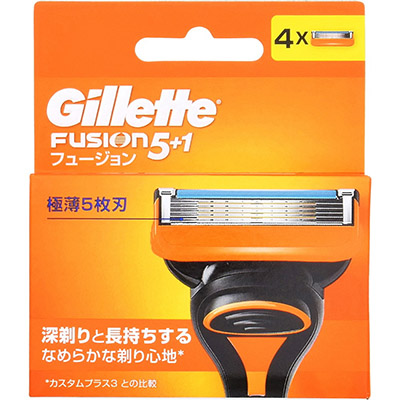 ジレットフュージョン　替刃４個入