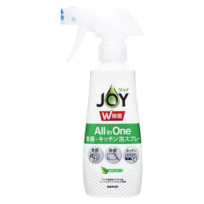 P&G ジョイW除菌 オールインワン食器+キッチン泡スプレー 緑茶の香り 本体 275ml
