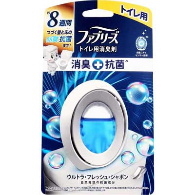 ファブリーズ トイレ用消臭剤 消臭+抗菌 ウルトラ・フレッシュ・シャボン 1個